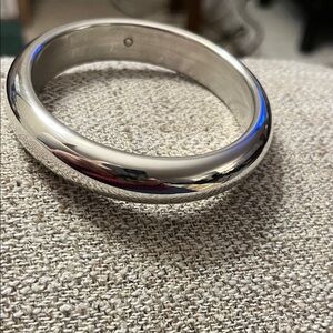 Round Sterling Bangle Bracelet